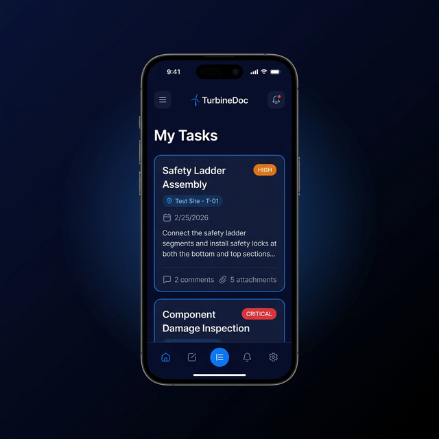 TurbineDoc Görev Yönetimi